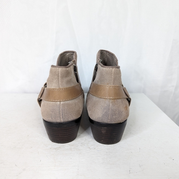 Sam Edelman Phoenix Taupe Leather Ankle Booties - Picture 6 of 8